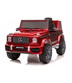 Mercedes G63, 12V, rojo pintado, RC, 1 plaza, 1-5 años, asiento cuero   INDA629-LE-5913